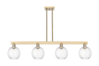 Arcadia Four Light Island Pendant in Champagne Bronze (405|716-4I-CB-G458-7CL)