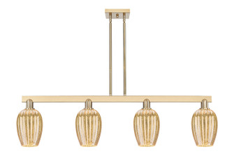 Arcadia Four Light Island Pendant in Champagne Bronze (405|716-4I-CB-G457-6ME)