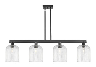 Arcadia Four Light Island Pendant in Matte Black (405|716-4I-BK-G559-8CL)