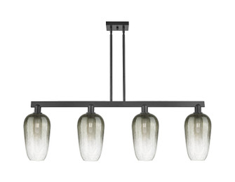 Arcadia Four Light Island Pendant in Matte Black (405|716-4I-BK-G484-7SL)