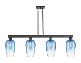 Arcadia Four Light Island Pendant in Matte Black (405|716-4I-BK-G484-7SB)