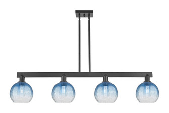 Arcadia Four Light Island Pendant in Matte Black (405|716-4I-BK-G483-8SB)