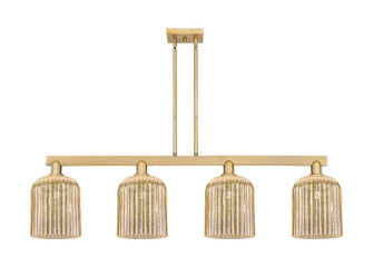 Arcadia Four Light Island Pendant in Brushed Brass (405|716-4I-BB-G559-8ME)