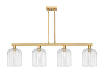 Arcadia Four Light Island Pendant in Brushed Brass (405|716-4I-BB-G559-8CL)