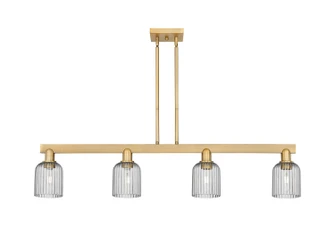 Arcadia Four Light Island Pendant in Brushed Brass (405|716-4I-BB-G559-5SM)