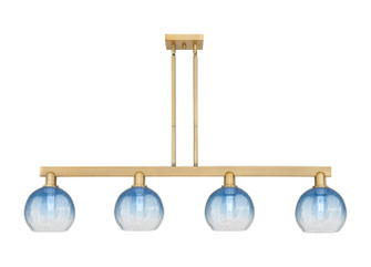 Arcadia Four Light Island Pendant in Brushed Brass (405|716-4I-BB-G483-8SB)