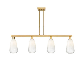 Arcadia Four Light Island Pendant in Brushed Brass (405|716-4I-BB-G480-6OP)