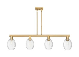 Arcadia Four Light Island Pendant in Brushed Brass (405|716-4I-BB-G459-6CL)