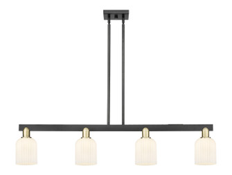 Arcadia Four Light Island Pendant in Black Antique Brass (405|716-4I-BAB-G559-5GWH)