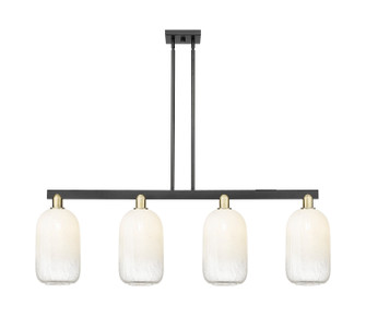Arcadia Four Light Island Pendant in Black Antique Brass (405|716-4I-BAB-G482-7OP)
