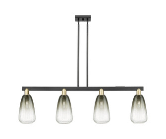 Arcadia Four Light Island Pendant in Black Antique Brass (405|716-4I-BAB-G480-6SL)