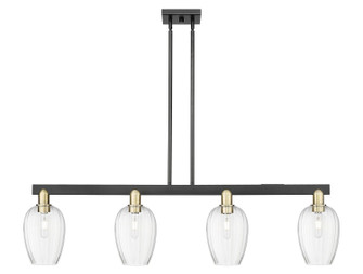 Arcadia Four Light Island Pendant in Black Antique Brass (405|716-4I-BAB-G457-6CL)
