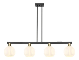 Arcadia Four Light Island Pendant in Black Antique Brass (405|716-4I-BAB-G1217-8WV)