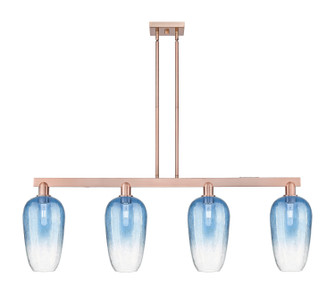 Arcadia Four Light Island Pendant in Antique Copper (405|716-4I-AC-G484-7SB)