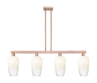 Arcadia Four Light Island Pendant in Antique Copper (405|716-4I-AC-G484-7OP)