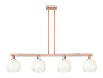 Arcadia Four Light Island Pendant in Antique Copper (405|716-4I-AC-G483-8OP)