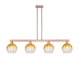 Arcadia Four Light Island Pendant in Antique Copper (405|716-4I-AC-G483-8AM)