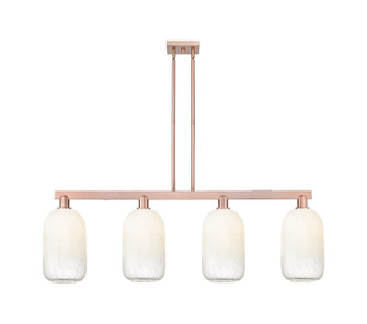Arcadia Four Light Island Pendant in Antique Copper (405|716-4I-AC-G482-7OP)