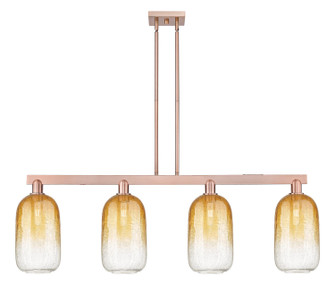 Arcadia Four Light Island Pendant in Antique Copper (405|716-4I-AC-G482-7AM)