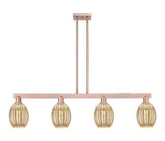 Arcadia Four Light Island Pendant in Antique Copper (405|716-4I-AC-G459-6ME)