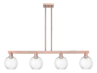 Arcadia Four Light Island Pendant in Antique Copper (405|716-4I-AC-G458-7CL)