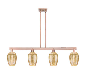 Arcadia Four Light Island Pendant in Antique Copper (405|716-4I-AC-G457-6ME)