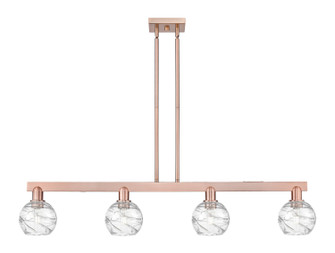 Arcadia Four Light Island Pendant in Antique Copper (405|716-4I-AC-G1213-6CL)