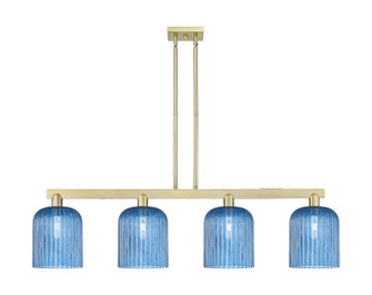 Arcadia Four Light Island Pendant in Antique Brass (405|716-4I-AB-G559-8BL)
