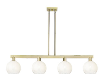 Arcadia Four Light Island Pendant in Antique Brass (405|716-4I-AB-G483-8OP)