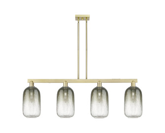 Arcadia Four Light Island Pendant in Antique Brass (405|716-4I-AB-G482-7SL)