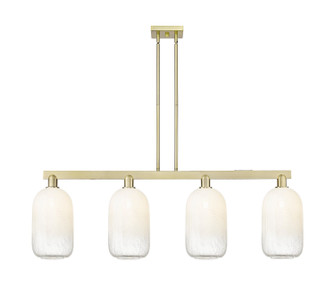 Arcadia Four Light Island Pendant in Antique Brass (405|716-4I-AB-G482-7OP)