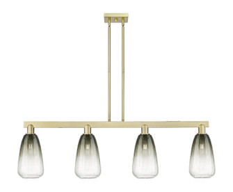 Arcadia Four Light Island Pendant in Antique Brass (405|716-4I-AB-G480-6SL)