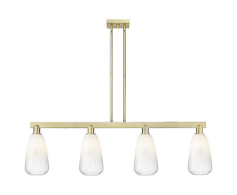 Arcadia Four Light Island Pendant in Antique Brass (405|716-4I-AB-G480-6OP)