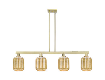 Arcadia Four Light Island Pendant in Antique Brass (405|716-4I-AB-G460-7ME)
