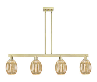 Arcadia Four Light Island Pendant in Antique Brass (405|716-4I-AB-G459-6ME)