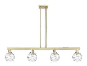 Arcadia Four Light Island Pendant in Antique Brass (405|716-4I-AB-G1213-6CL)