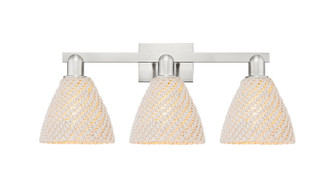 Arcadia Three Light Bath Vanity in Brushed Satin Nickel (405|716-3W-SN-NBD-75-NAT)
