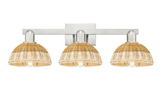 Arcadia Three Light Bath Vanity in Brushed Satin Nickel (405|716-3W-SN-NBD2-75-NAT)