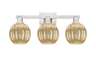 Arcadia Three Light Bath Vanity in Brushed Satin Nickel (405|716-3W-SN-G458-7ME)