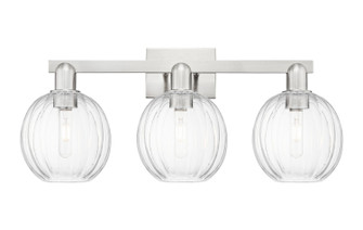 Arcadia Three Light Bath Vanity in Brushed Satin Nickel (405|716-3W-SN-G458-7CL)