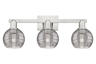Arcadia Three Light Bath Vanity in Brushed Satin Nickel (405|716-3W-SN-G1213-6SM)