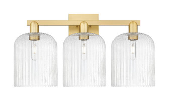 Arcadia Three Light Bath Vanity in Satin Gold (405|716-3W-SG-G559-8SDY)