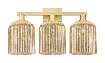 Arcadia Three Light Bath Vanity in Satin Gold (405|716-3W-SG-G559-8ME)