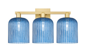 Arcadia Three Light Bath Vanity in Satin Gold (405|716-3W-SG-G559-8BL)