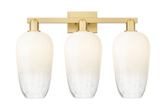 Arcadia Three Light Bath Vanity in Satin Gold (405|716-3W-SG-G484-7OP)