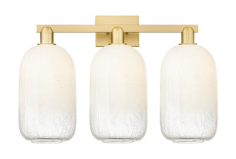 Arcadia Three Light Bath Vanity in Satin Gold (405|716-3W-SG-G482-7OP)