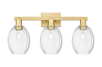 Arcadia Three Light Bath Vanity in Satin Gold (405|716-3W-SG-G459-6CL)