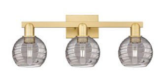 Arcadia Three Light Bath Vanity in Satin Gold (405|716-3W-SG-G1213-6SM)