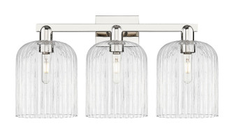 Arcadia Three Light Bath Vanity in Polished Nickel (405|716-3W-PN-G559-8CL)