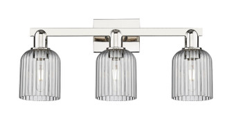 Arcadia Three Light Bath Vanity in Polished Nickel (405|716-3W-PN-G559-5SM)